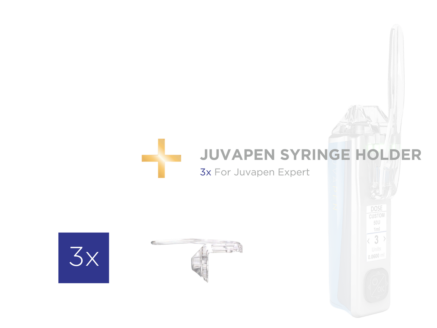 Juvapen Expert Syringe Holder x3